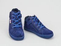 Filii 202151-2 Sneaker Skater One velours navy laces zipper